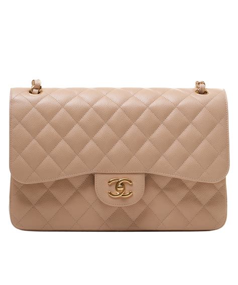 chanel jumbo beige caviar leather maxi flap bag|Chanel Classic Jumbo & Maxi Bags .